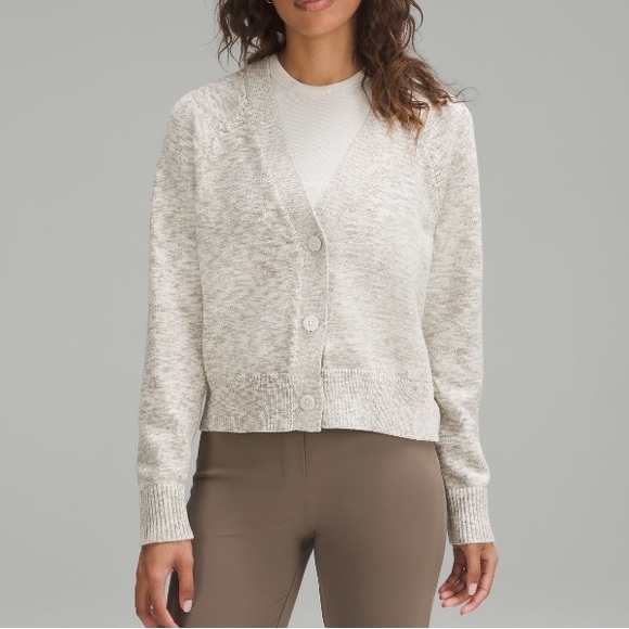 Lululemon Boxy cotton blend cardigan - Picture 1 of 5